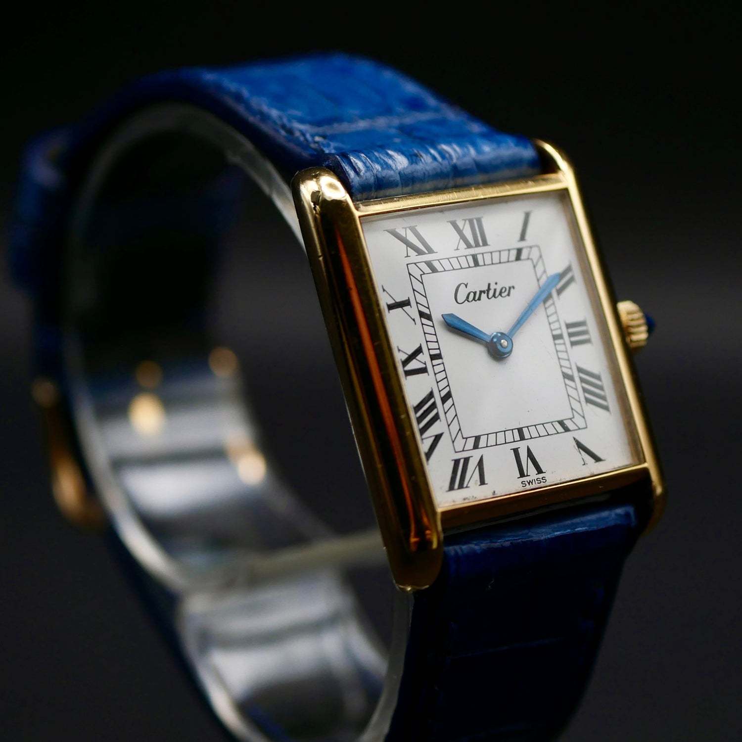 Cartier Tank Vermeil Manuale