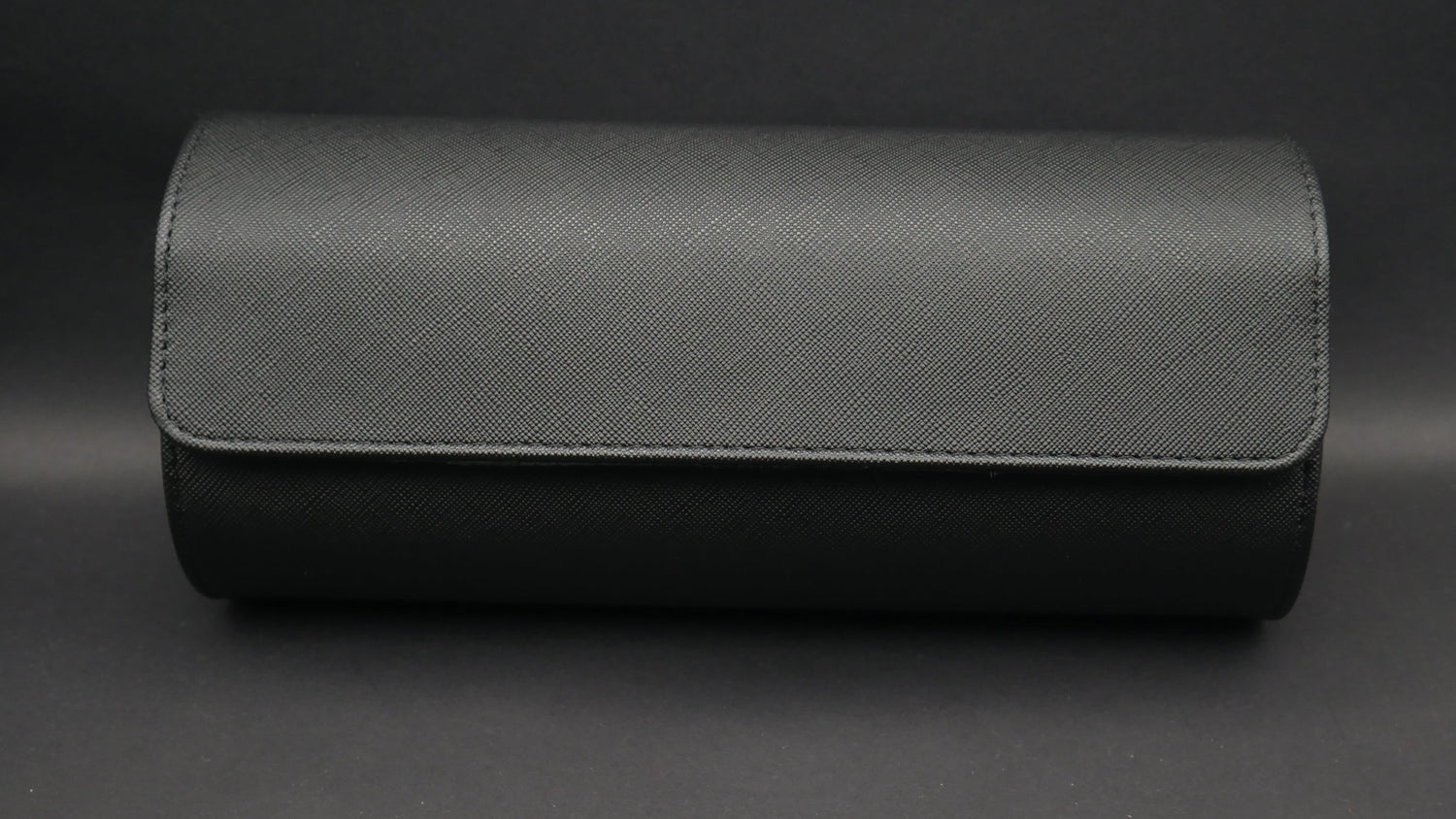 PORTAOROLOGI IN POLIURETANO E MICROFIBRA 3 POSTI NERO