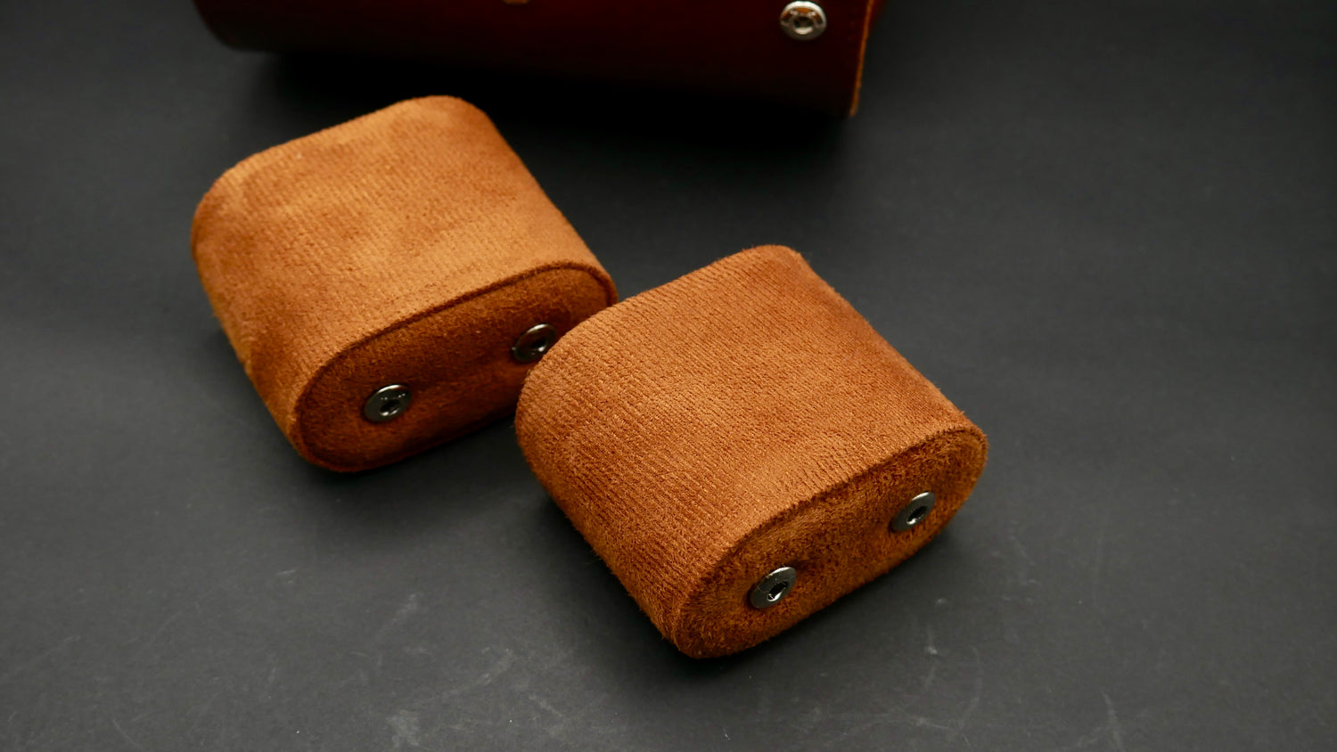 PORTAOROLOGI IN CUOIO E MICROFIBRA 2 POSTI