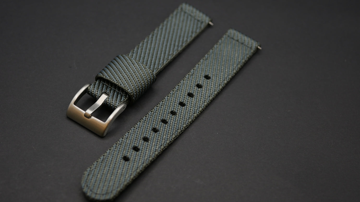 CINTURINO NYLON TUDOR TYPE GRIGIO ANTRACITE