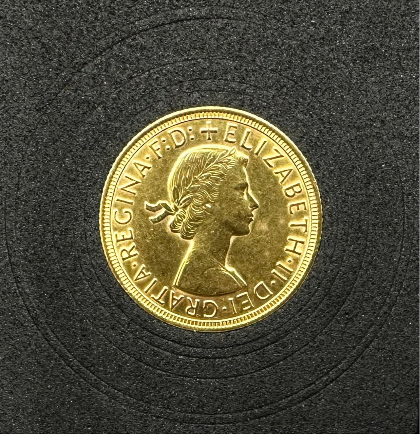 Sterlina VC 1958 Elisabetta II Fiocco