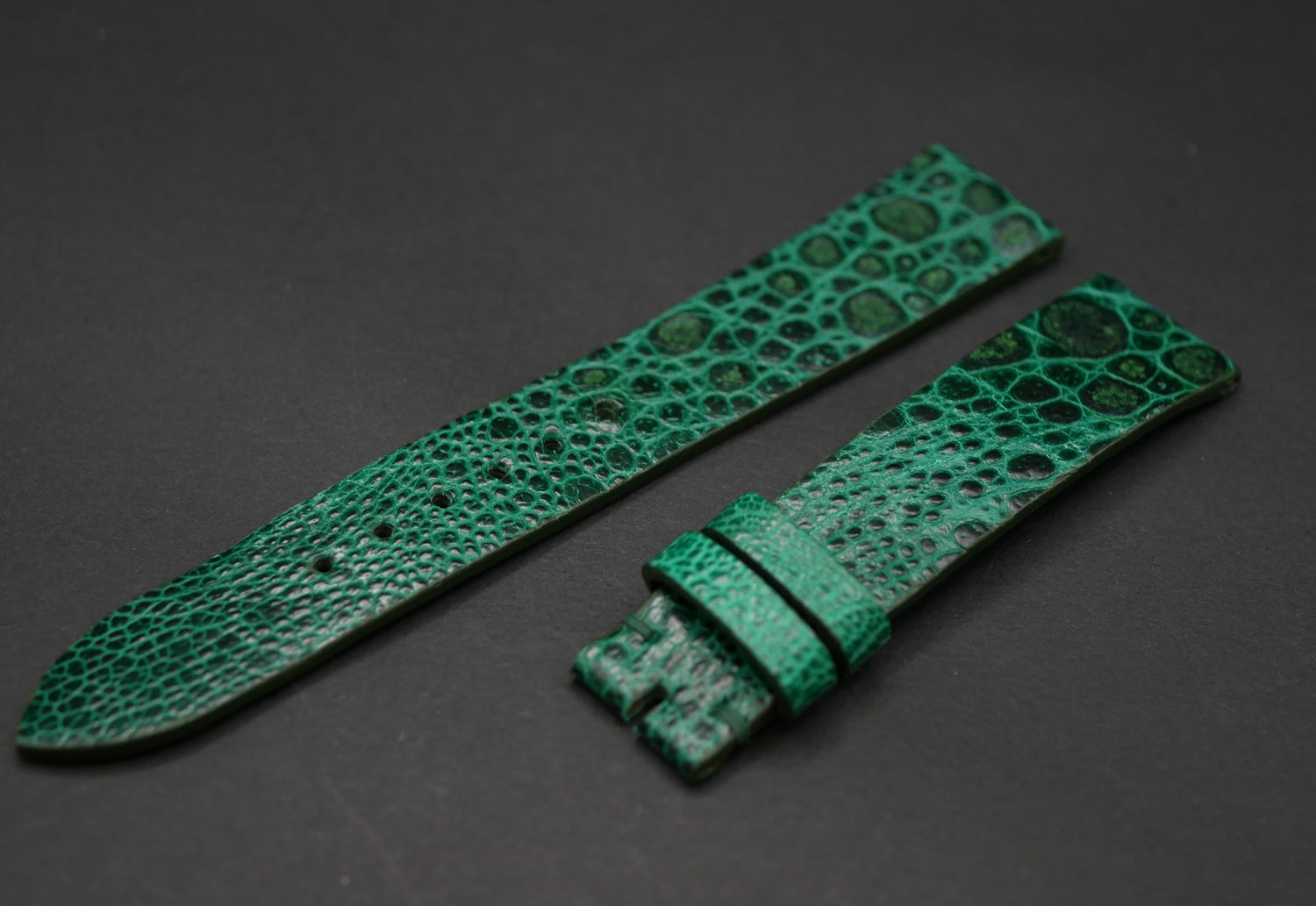 Cinturino in pelle di rospo VERDE
