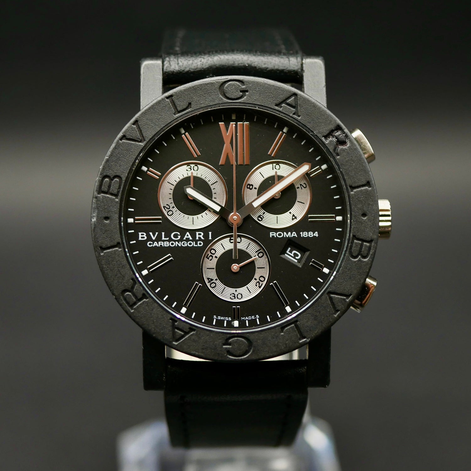 BULGARI CARBON GOLD CRONO