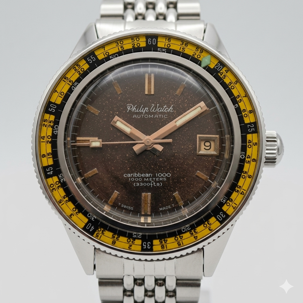 PHILIP WATCH CARIBBEAN 1000mt ref 702