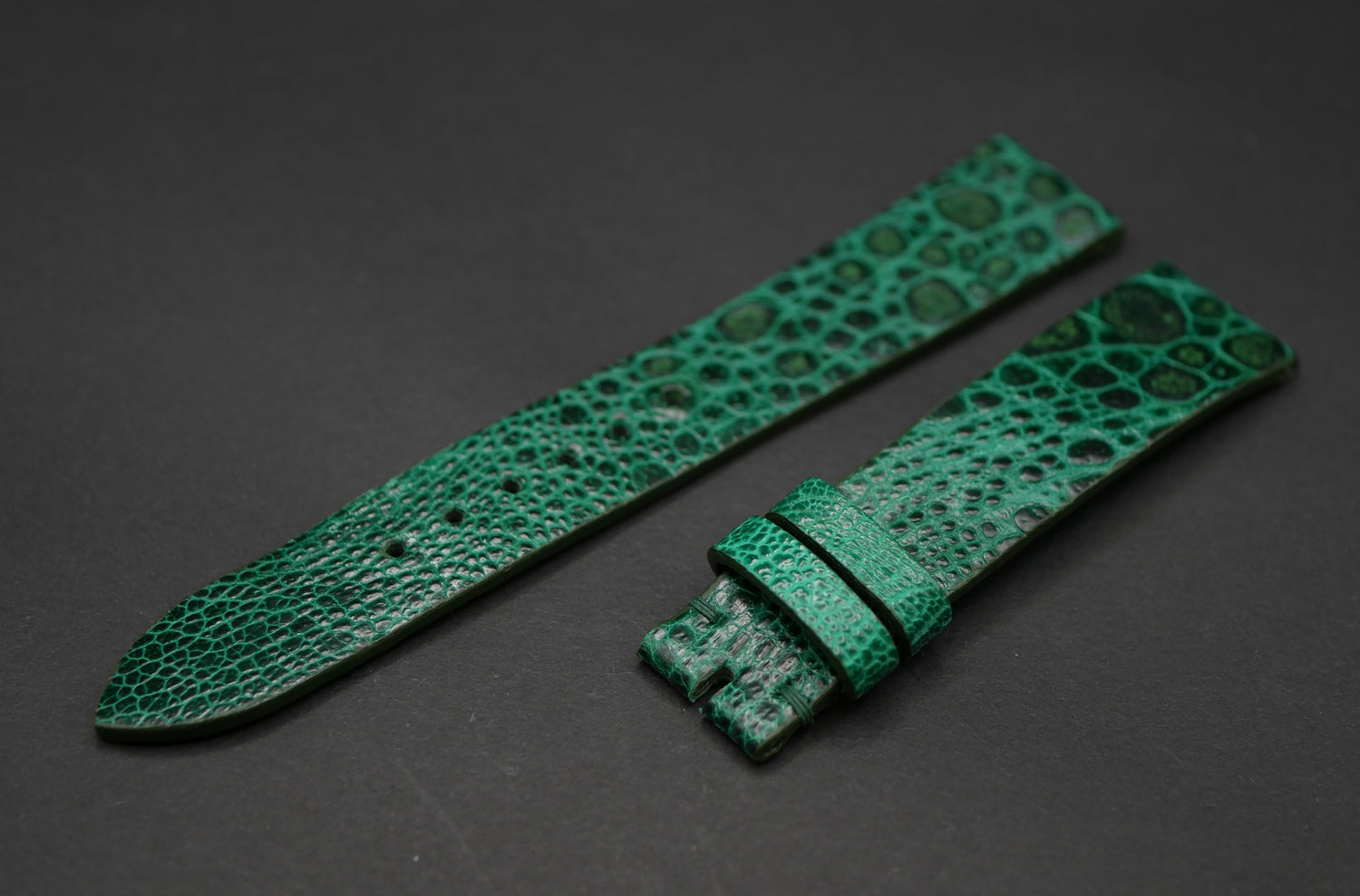 Cinturino in pelle di rospo VERDE