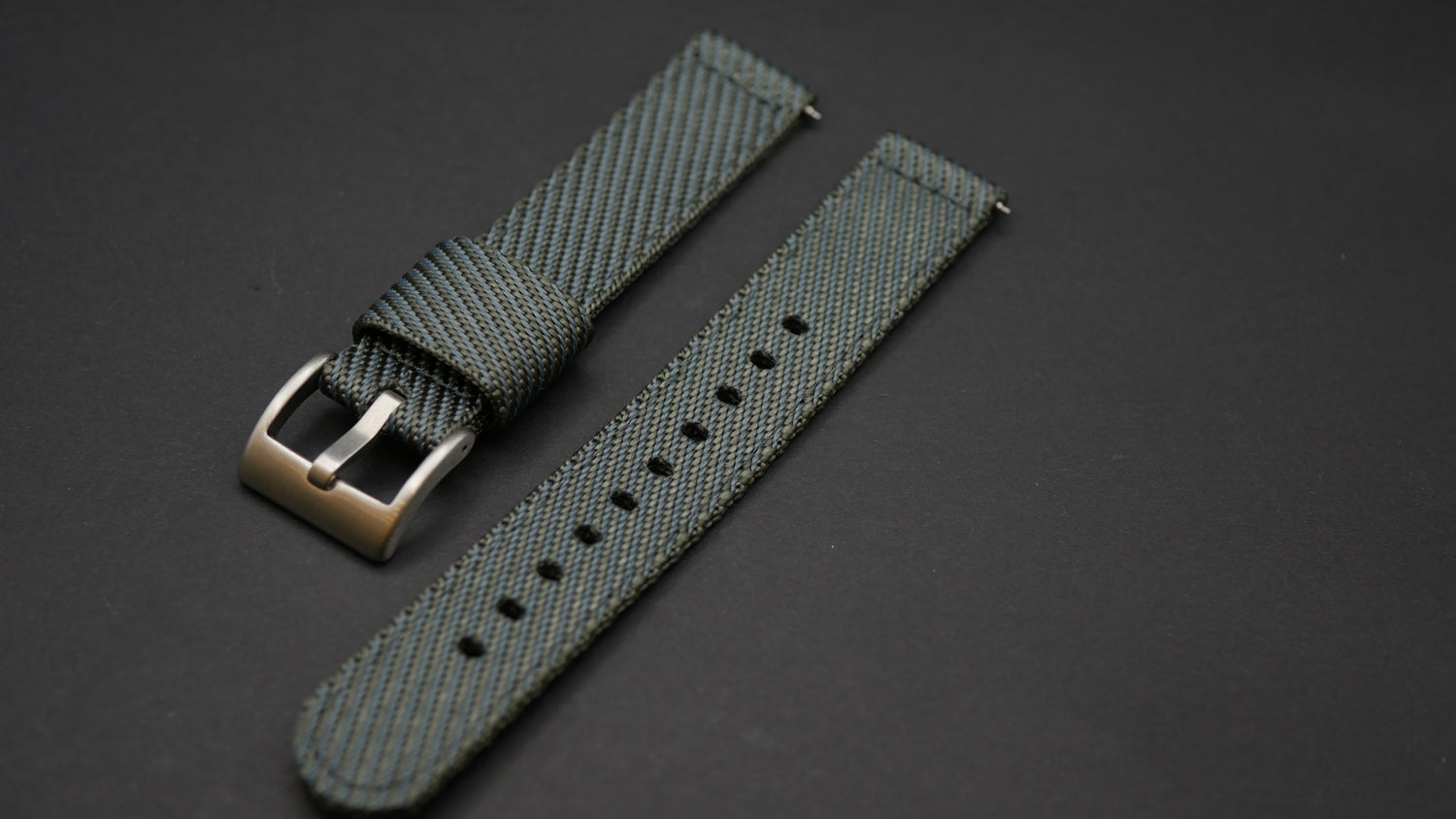 CINTURINO NYLON TUDOR TYPE GRIGIO ANTRACITE