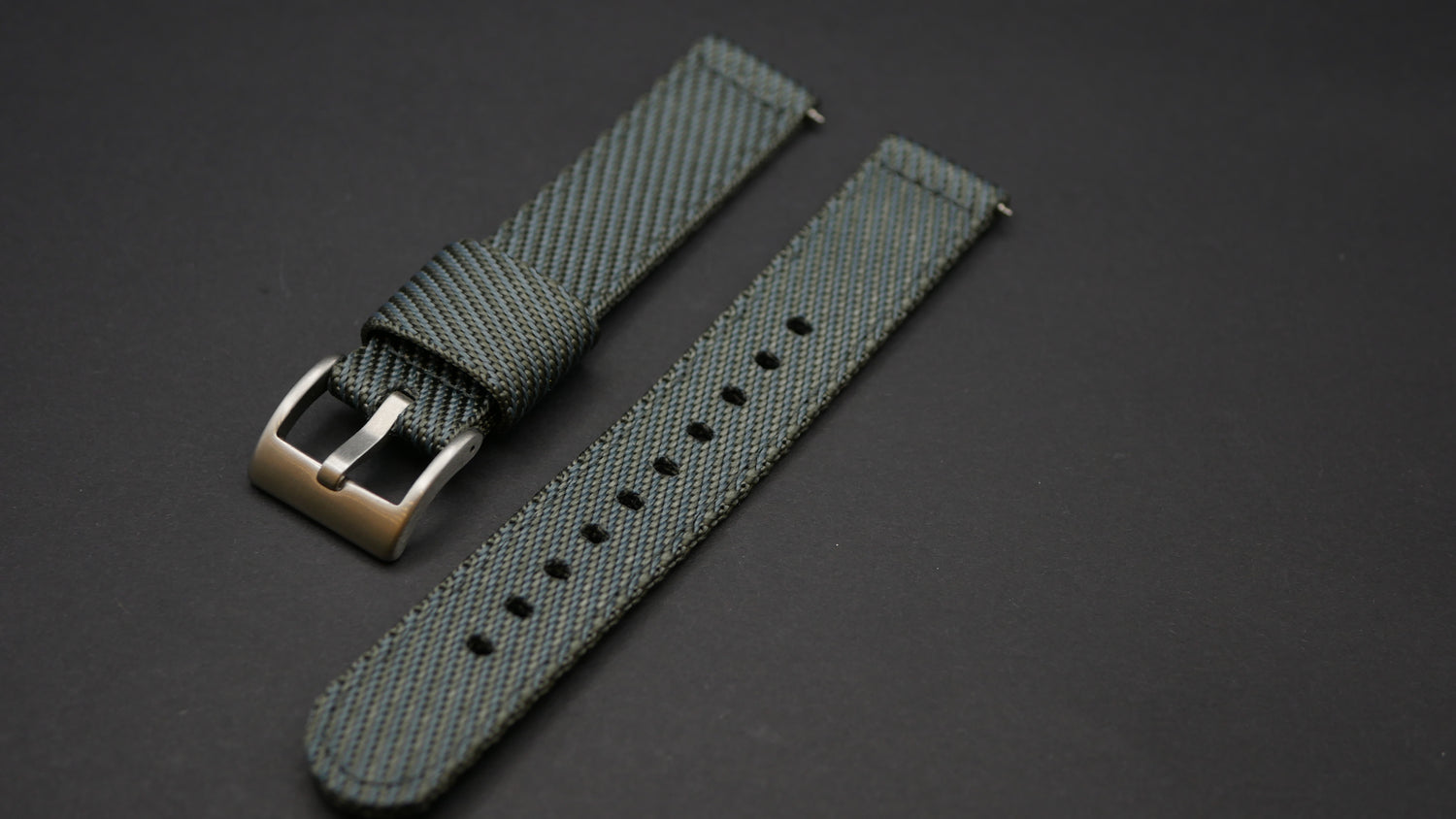 CINTURINO NYLON TUDOR TYPE GRIGIO ANTRACITE