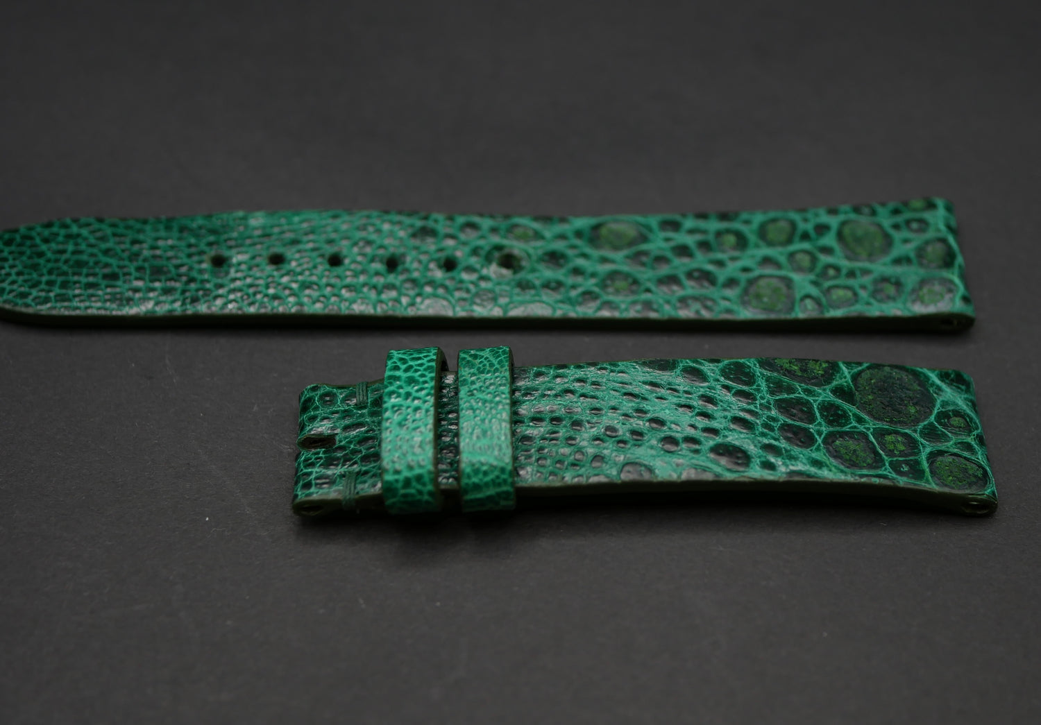 Cinturino in pelle di rospo VERDE