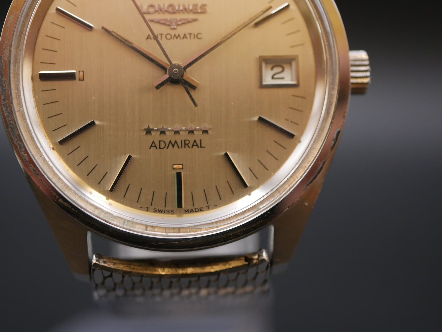 LONGINES ADMIRAL AUTOMATICO BRACCIALE ORIGINALE