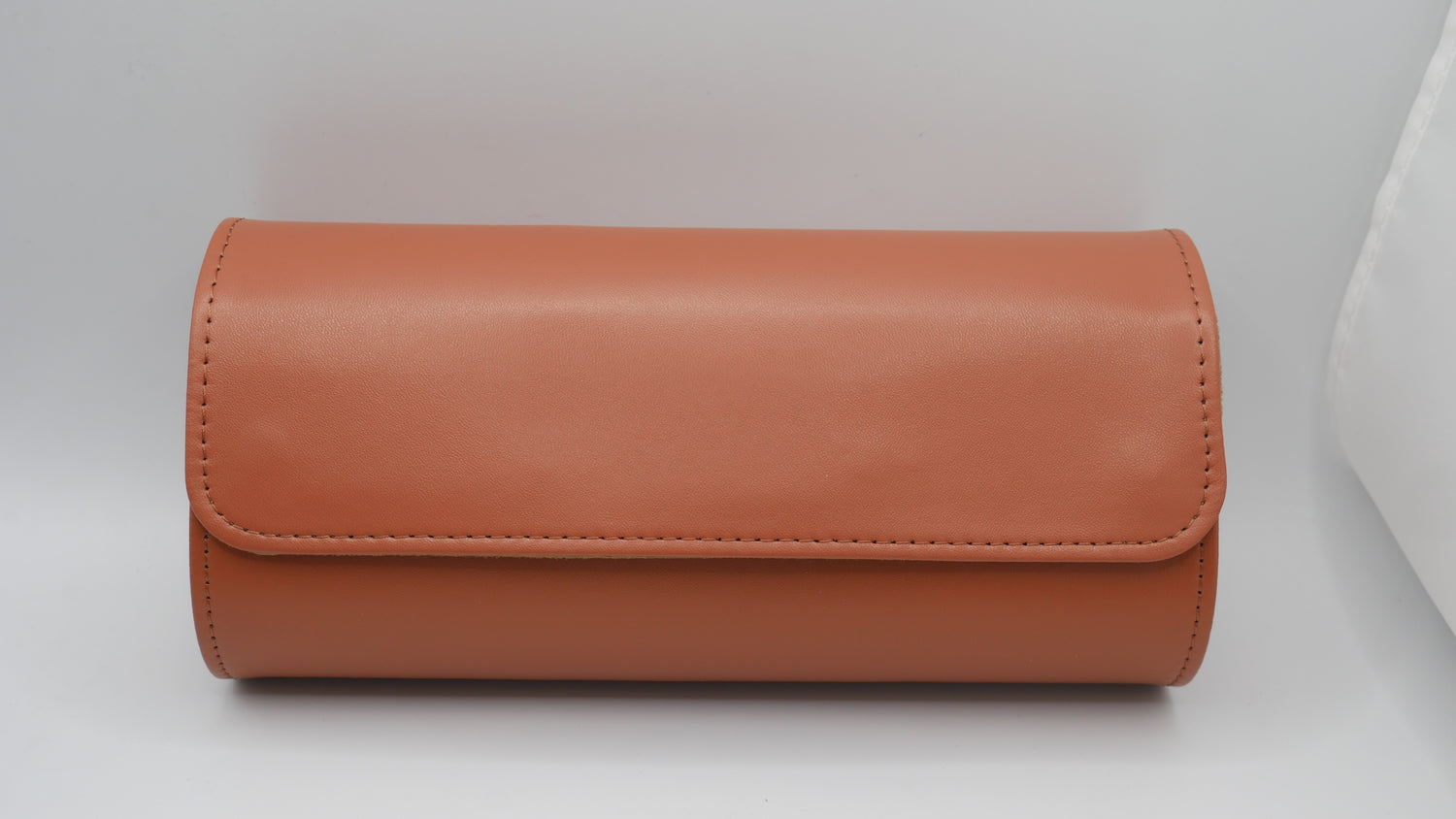 PORTAOROLOGI IN PELLE E MICROFIBRA 3 POSTI  MARRONE