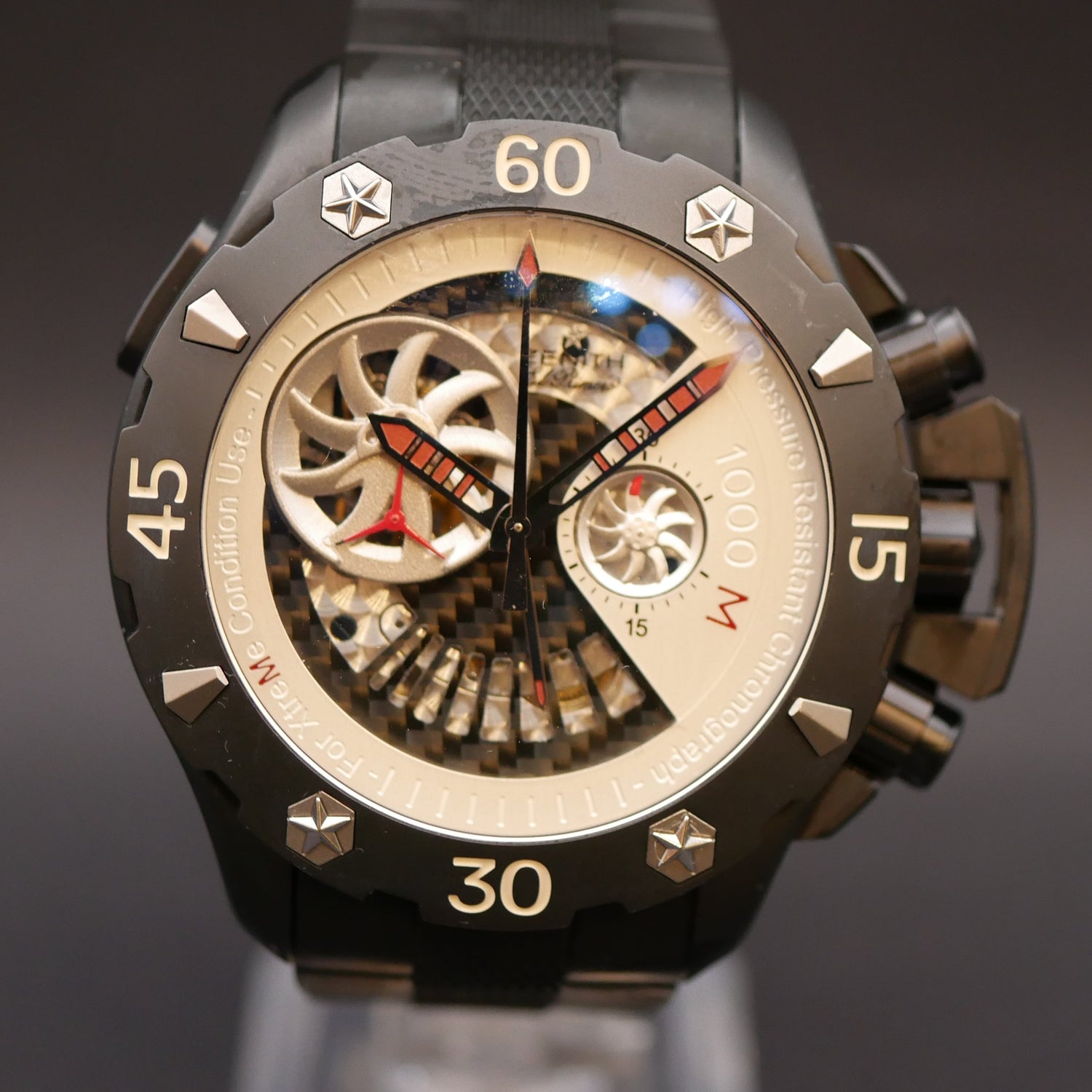 ZENITH DEFY EL PRIMERO EXTREME OPEN TITANIO 1000 mt