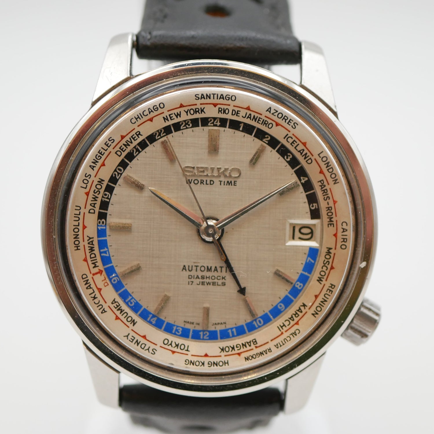 SEIKO 6217-7000  NAVIGATOR GMT WORLD TIME AUTOMATICO