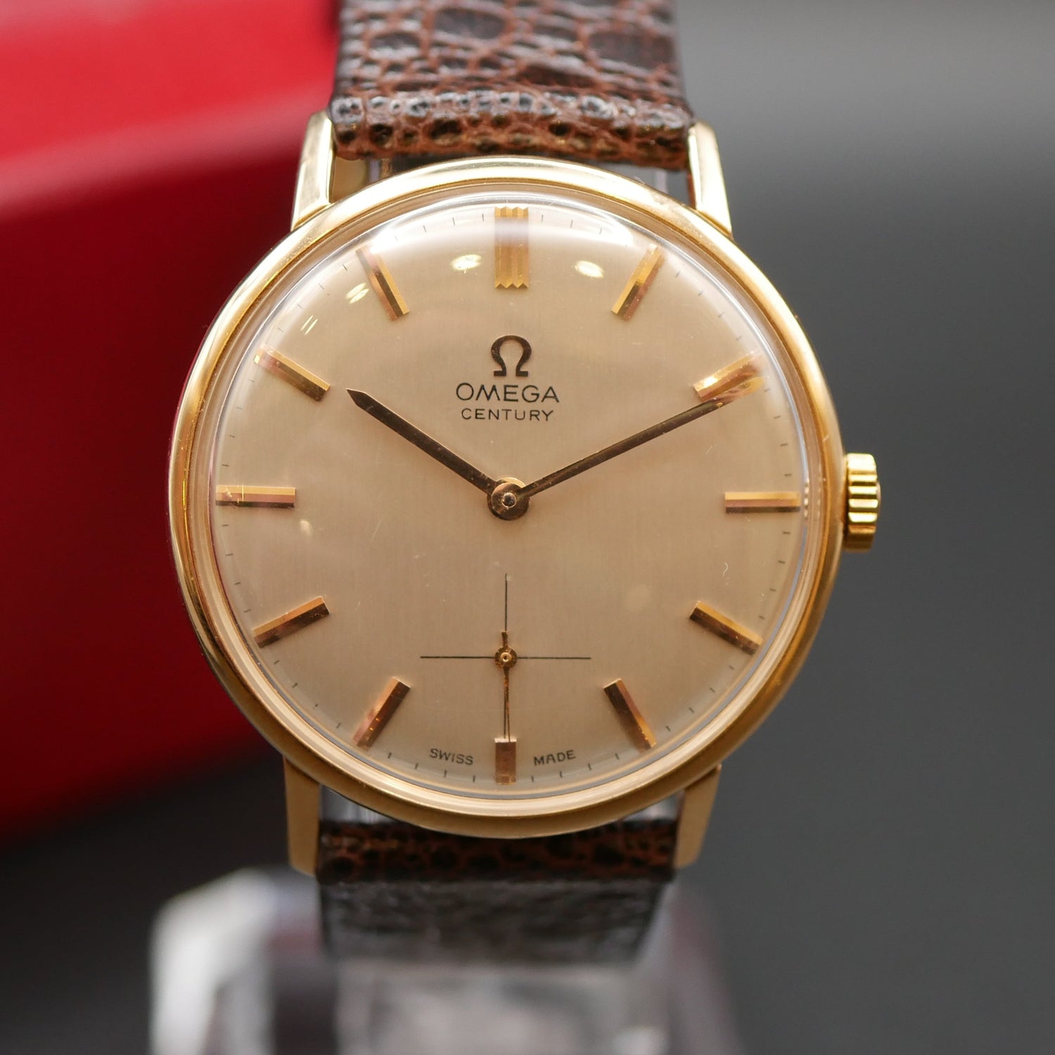 OMEGA CENTURY CARICA MANUALE SCATOLA ORIGINALE ORO 18kt