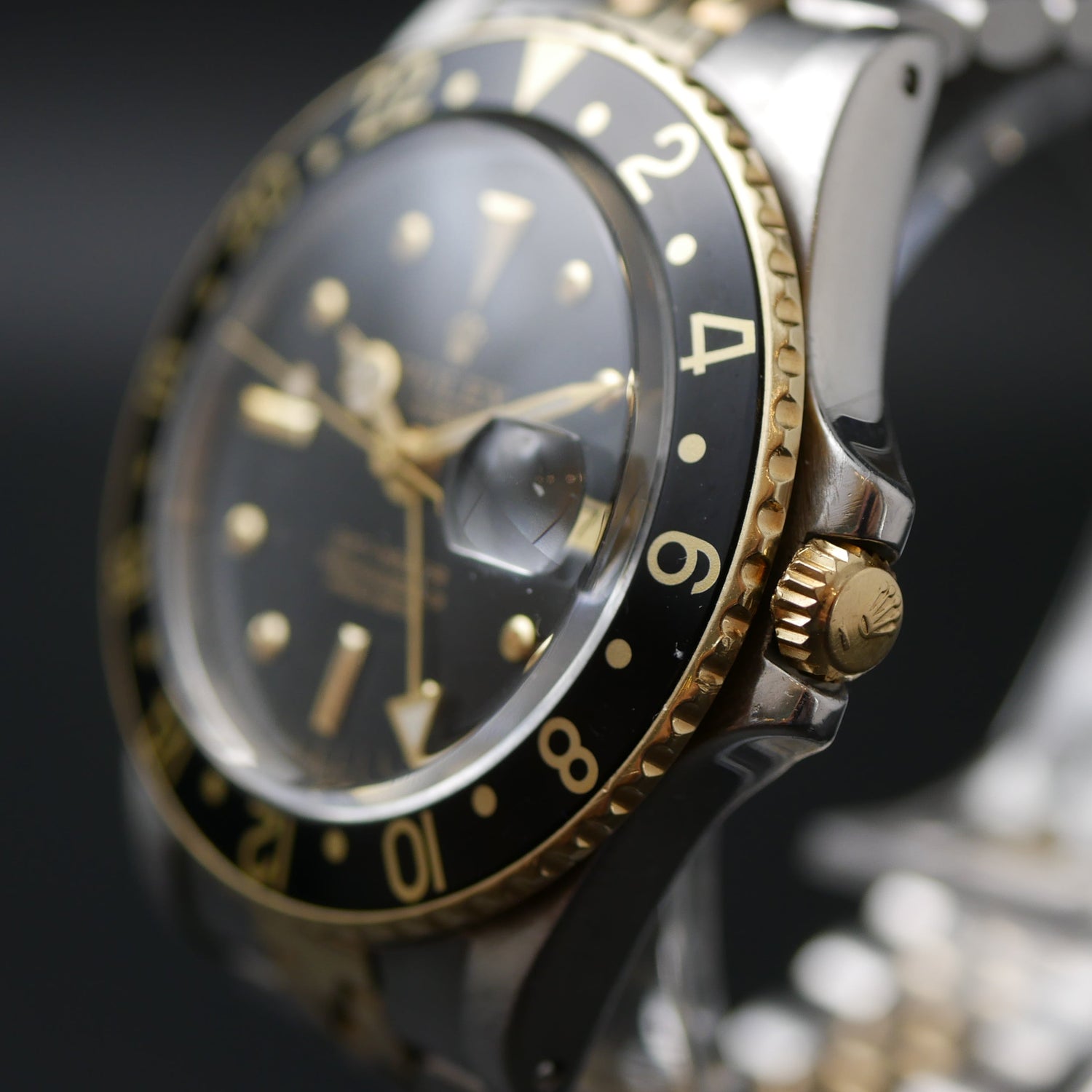 ROLEX 1675 "NIPPLE DIAL" ACCIAIO E ORO BRACCIALE "JOSKER" OVOLINI