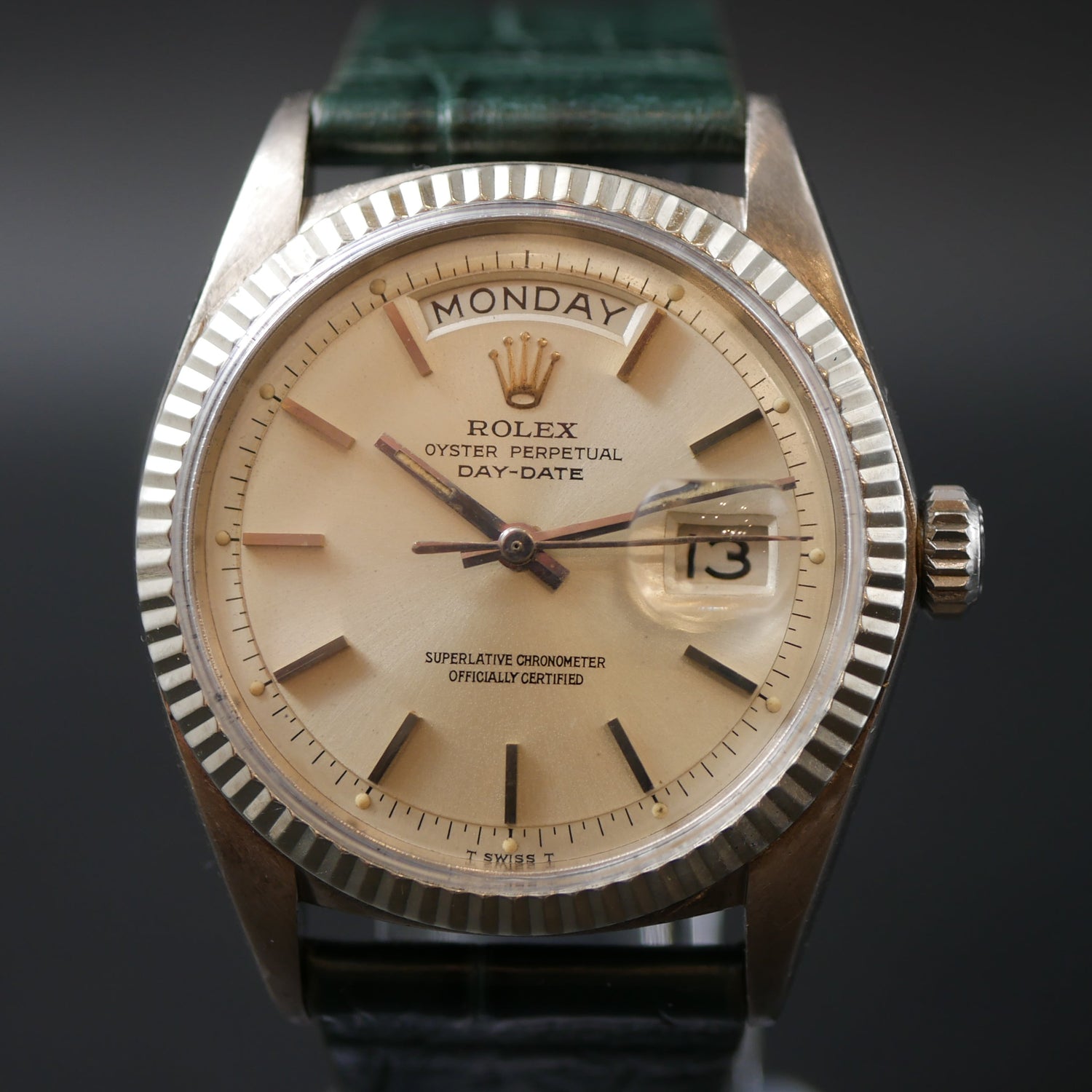 ROLEX DAY DATE 1803 "ORO BIANCO" PIE PAN