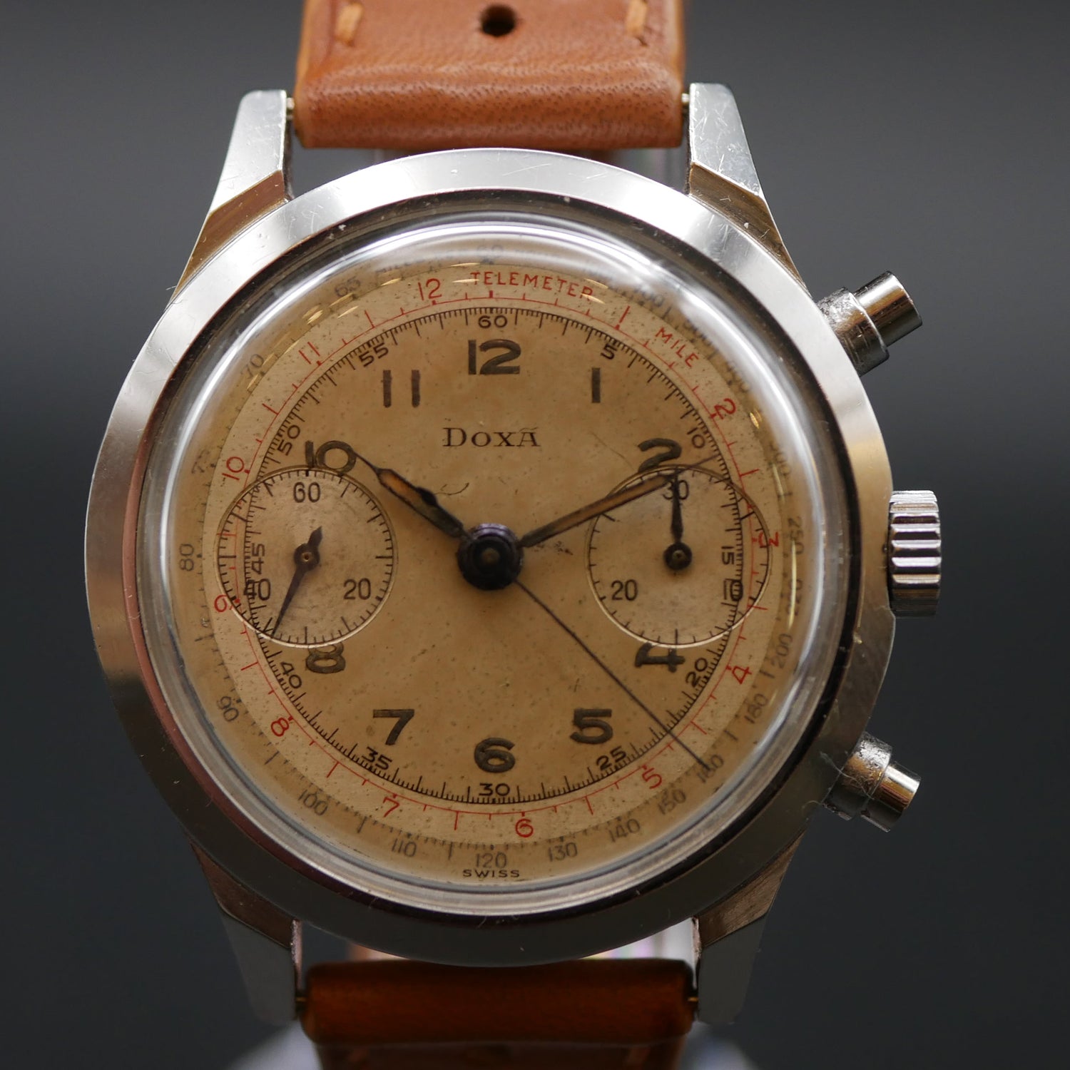 DOXA CRONOGRAFO ANNI 40 SPILLMAN CASE