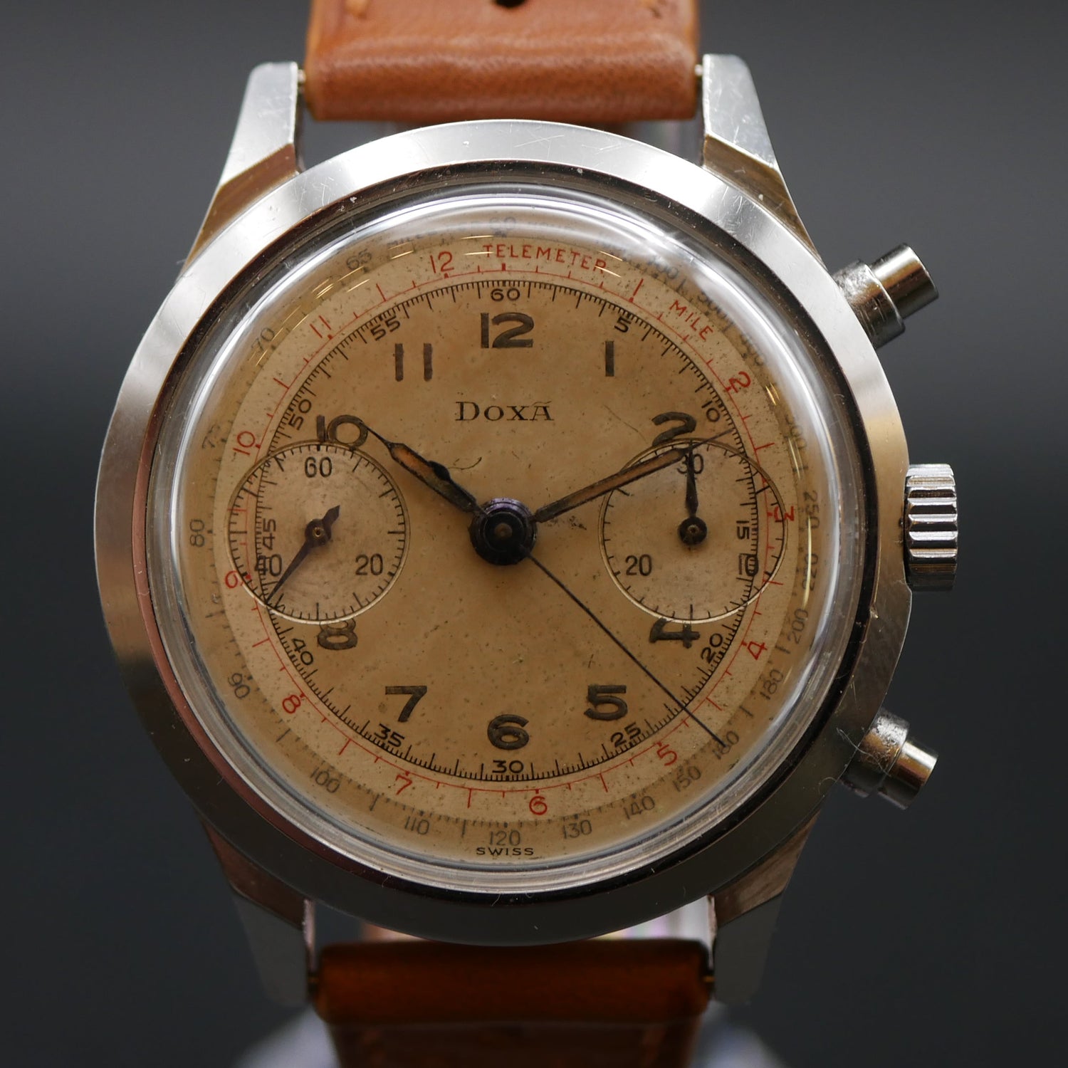 DOXA CRONOGRAFO ANNI 40 SPILLMAN CASE