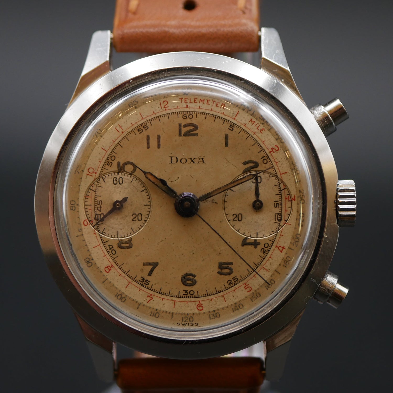 DOXA CRONOGRAFO ANNI 40 SPILLMAN CASE