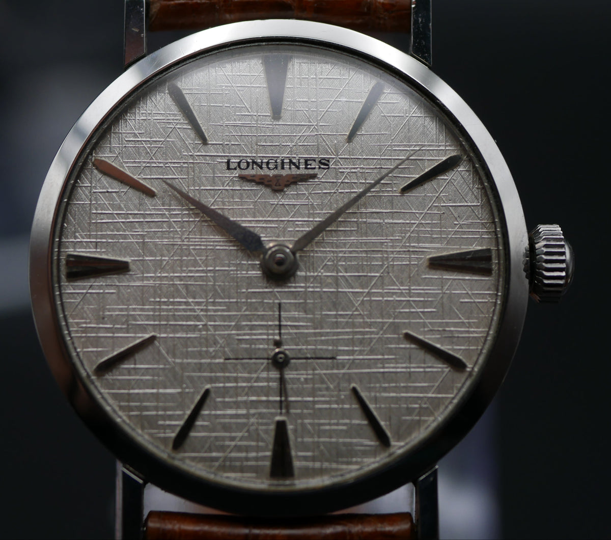 LONGINES CARICA MANUALE "LINEN DIAL"