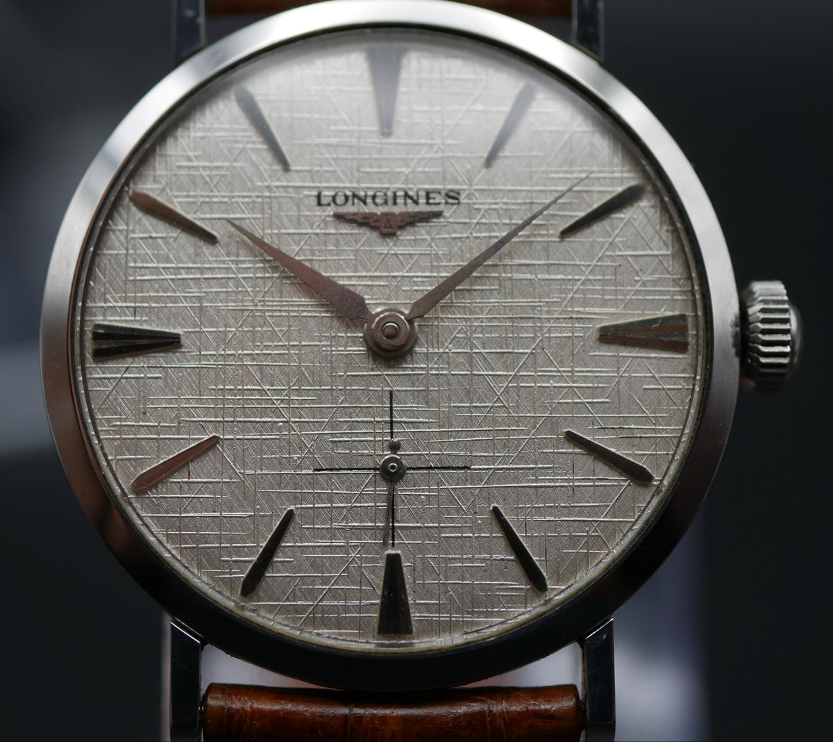 LONGINES CARICA MANUALE "LINEN DIAL"