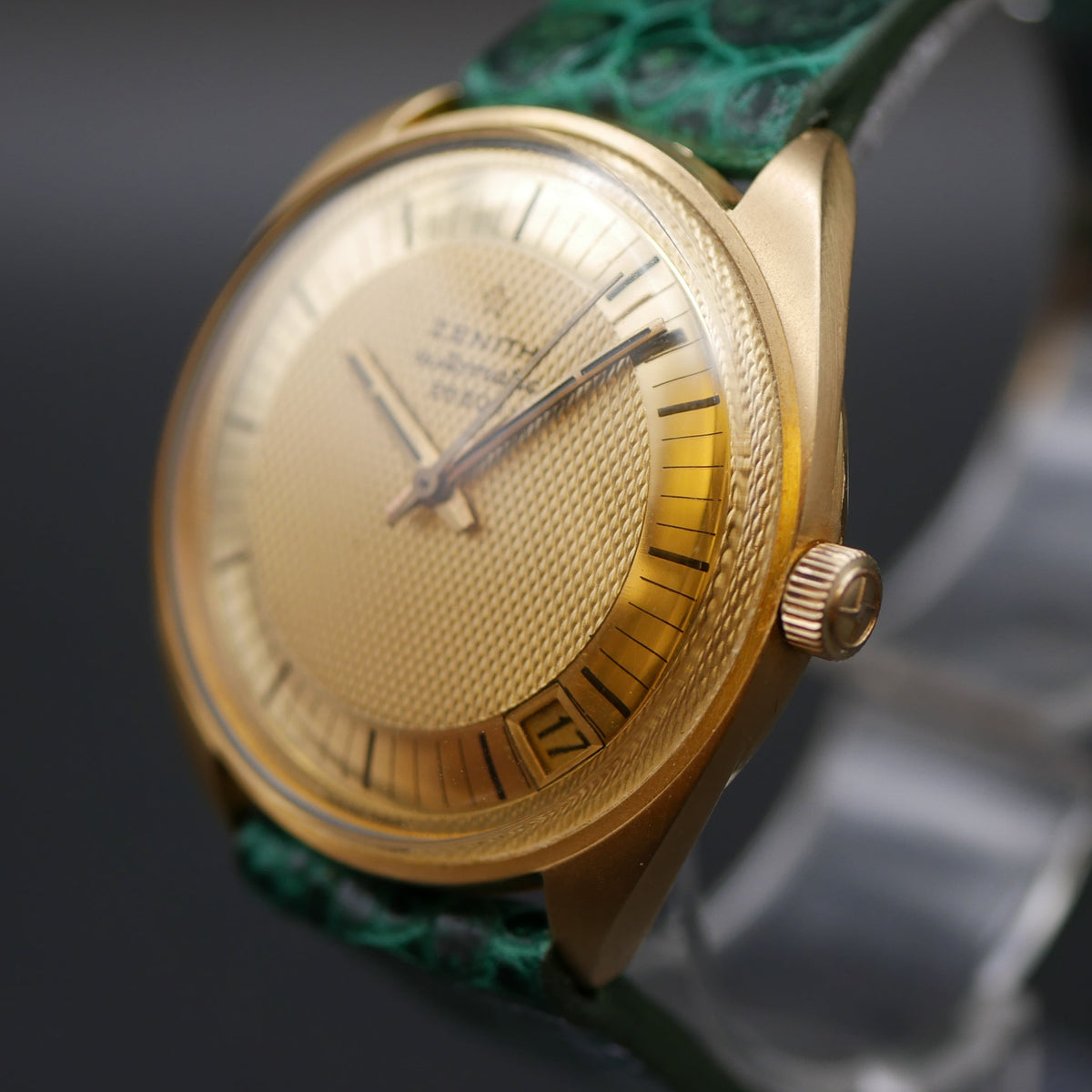 ZENITH 28800 ORO 18kt MASSICCIO DIAL NIDO D'APE