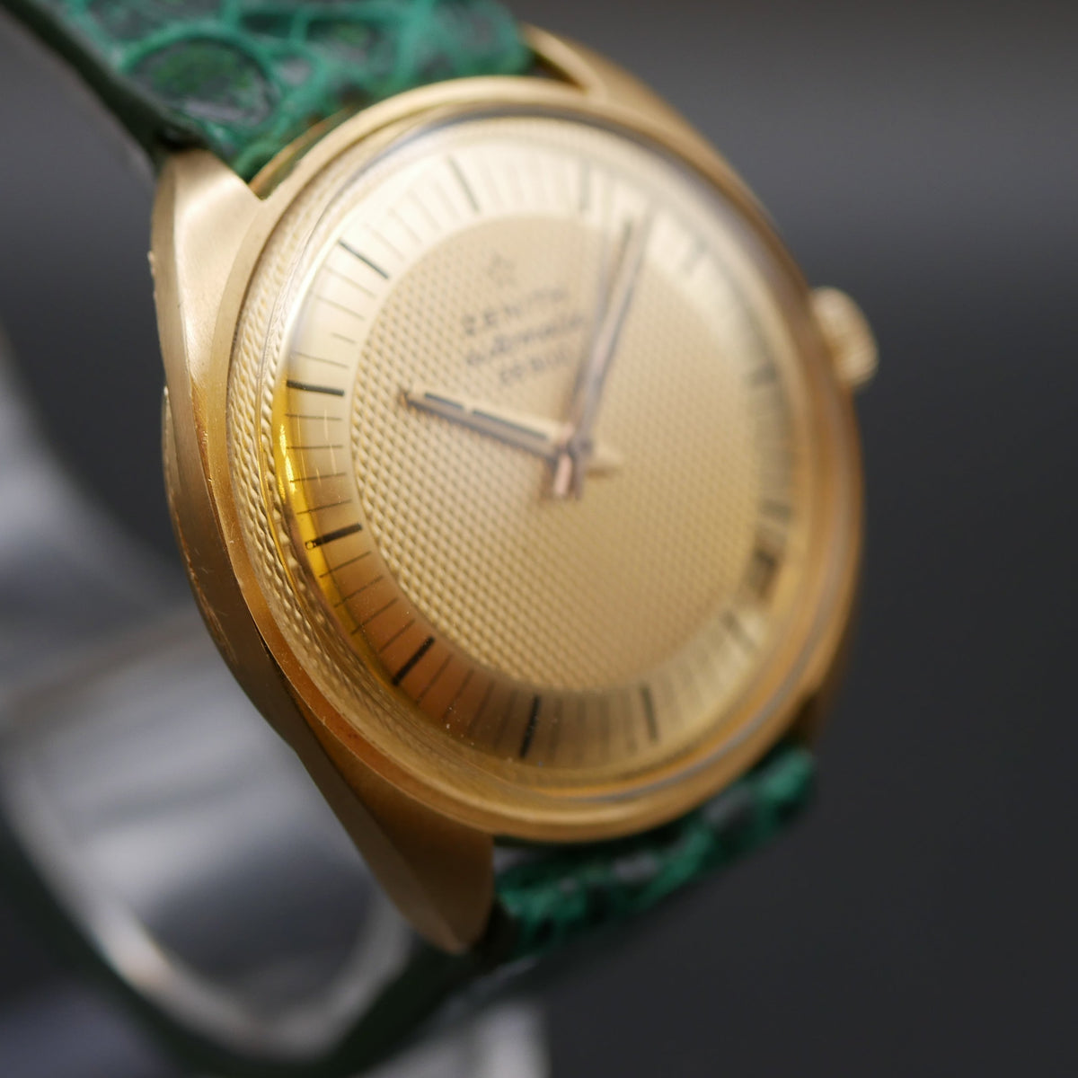 ZENITH 28800 ORO 18kt MASSICCIO DIAL NIDO D'APE